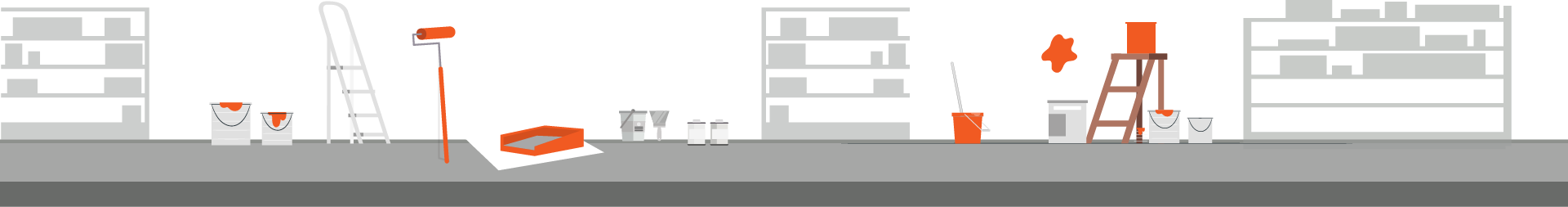 imagen vectorial representando pinturas